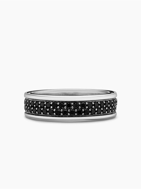 David Yurman Streamline Two Row Band Ring Sterling Silver